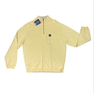 Caribbean Joe Quarter Zip Mens Sweater Large